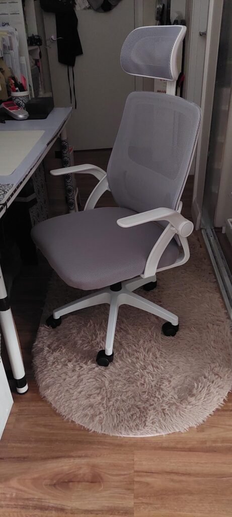 view of our own purchase testing oikiture mesh budget cheap office chair australia unboxing package arrival several weeks to months
