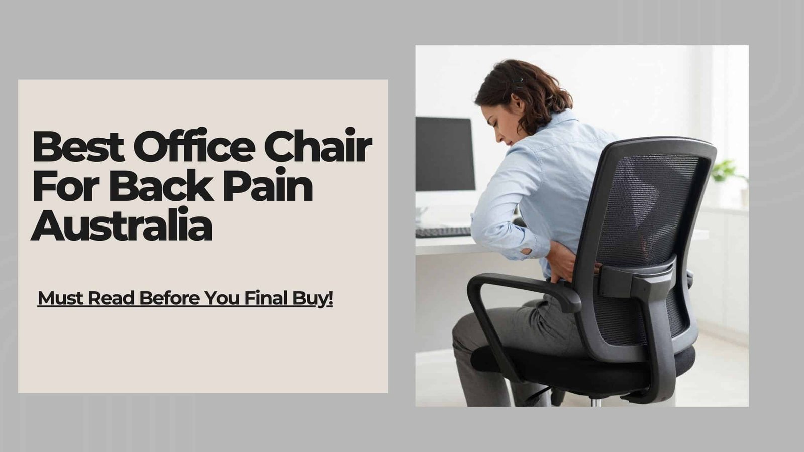 best office chair for back pain australia